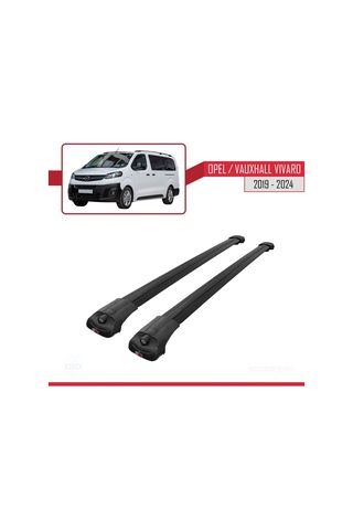 Opel / Vauxhall Vivaro 2019 Ve Sonrası İle Uyumlu Ace-1 Ara Atkı Tavan Barı Siyah