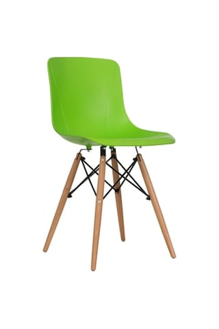 Evdema Vitale Maya Ahşap Ayaklı Sandalye Yeşil Ms.Sa073