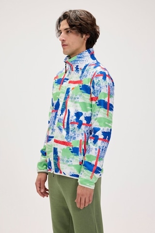 Bad Bear Full Zip Drew Polar Erkek Beyaz Dik Yaka Ceket Beyaz