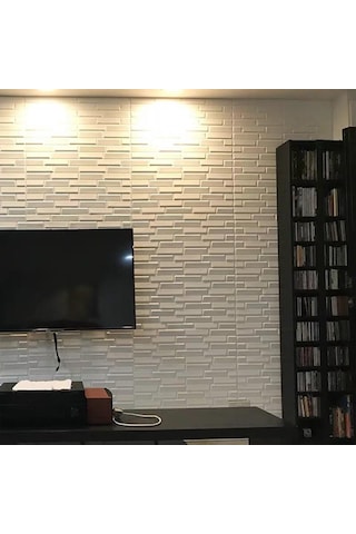 Nw55 Beyaz Opak Arkası Yapışkanlı Esnek Silinebilir Duvar Paneli (534664554)