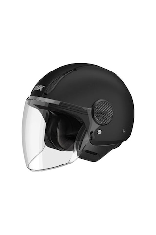 Smk MA200 Laminar Blank Açık Kask Mat Siyah