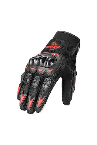 Bsddp 1 Çift Kaymaz Anti-Damla Nefes Tam Parmak Dokunmatik Ekran Motosiklet - Bisiklet Eldiveni