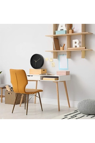 Reedark Sessiz Kuvars Hareketli 30 Cm Metal Duvar Saati - Modern Minimalist Tasarım, Ev Ofis Dekoru Çok Renki