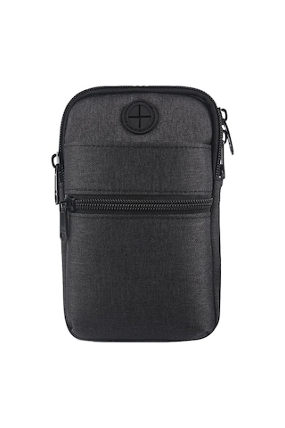 Su Geçirmez Çapraz Telefon Çantası - Küçük Ve Pratik Cep Çantası, Mini Boy Fonksiyonel Aksesuar, Günlük Kullanım İçin Şık Ve Dayanıklı Siyah