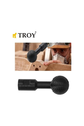 Troy 25082 Avuç Taşlama İçin Küresel Ahşap Zımpara, Öğütme Ucu, M14-40