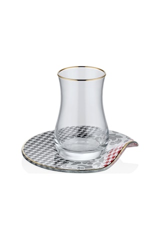Neva N3253 Berry 6 Kişilik Çay Seti-Kazayağı Çok Renkli