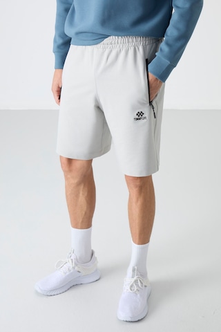 Tommy Life Tommylıfe Taş Gizli Fermuar Arka Cepli Bağcıklı Standart Kalıp Erkek Şort - 81136 Taş