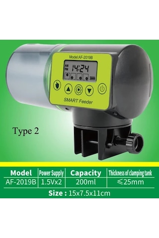 Geeksen Cadia Otomatik Balık Yemleme Makinesi - Gri Balık Besleyici