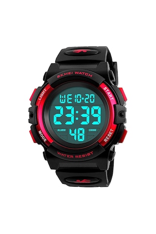 Çocuklar İçin Dijital Spor Saati Erkek Kız Erkek Su Geçirmez Günlük Elektronik Analog Kuvars 7 Renkli Led Saatler Alarm Kronometre Silikon Bantlı Aydınlık C Diğer