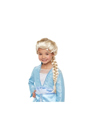 Platin Altın Dore Renk Karlar Ülkesi Elsa Frozen Peruğu Çocuk Boy