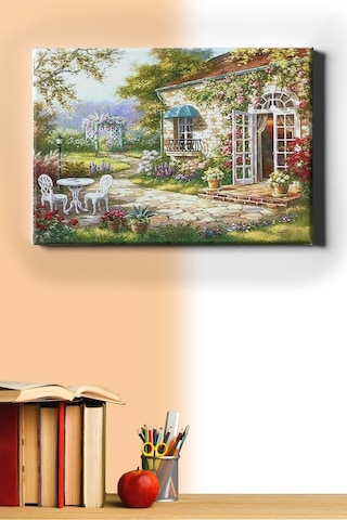 Webstyle Sayılarla Boyama Seti Kasnaklı Keyif Bahçesi 40x50 Cm