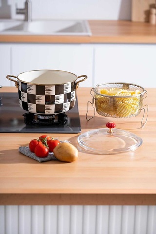 Qualita King Emaye Fritöz Tencere - 22 Cm Diğer