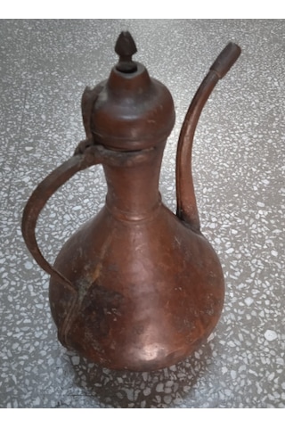 Eski Bakır ıbrık Güğüm Yükseklık 35 Cm N11.36