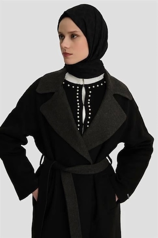 Armine Erkek Yaka Handmade Manto 24k8110 Siyah Siyah