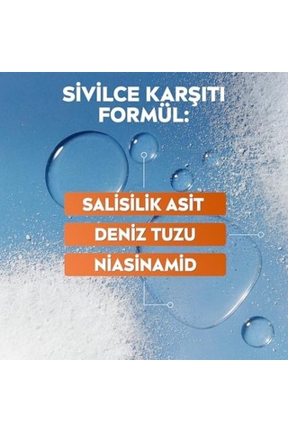 Skin Clear Sivilce Karşıtı Yüz Temizleyici Peeling 150ml, Gözenek Arındırıcı,siyah Nokta Azaltır,salisilik Asit,deniz Tuzu, Niasinamid
