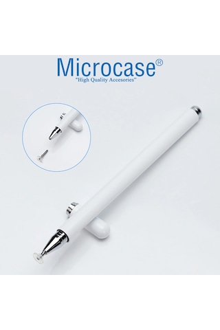 Telefon Tablet Disk Uçlu Stylus Pen Dokunmatik Kalem AL3461 Beyaz