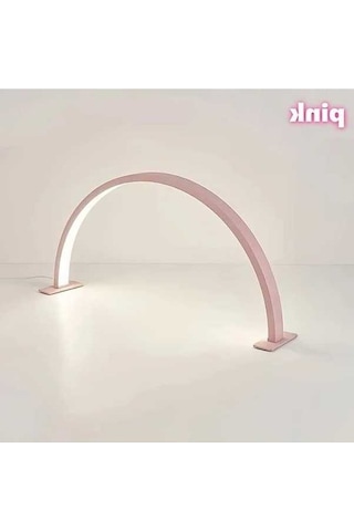 Fastbuy 180mm Pembe Led Masa Lambası 6000k Usb Güçlü Ayarlanabilir Hilal Titresimsiz Tirmak Pembe