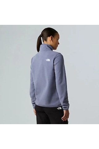 The North Face W Glacier Fleece 1/4 Zip Kadın Polar Sweatshirt Nf0a8d2jbtr1 Mor