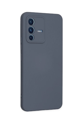 Newface - 971 - Vivo V23 5g Kılıf Nano İçi Kadife Silikon - Csmo-tex - - Gri