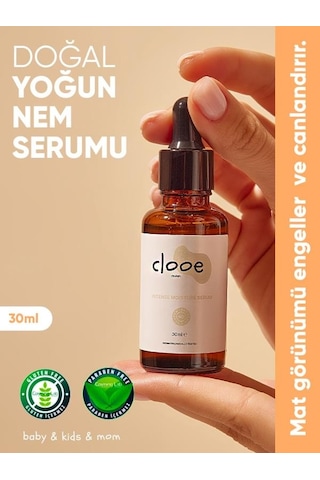 Clooe Doğal Gliserin Hyaluronik Asit + C Vitamini Yoğun Nem Serumu 30 ML