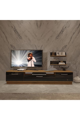 Decoraktiv Trio 4 Mdf Tv Ünitesi Tv Sehpası Pera - Siyah