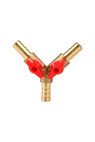 Y-ayırıcılı 3 Yollu Küresel Vana, Saksı Bitkilerini Sulamak İçin Su, Petrol Ve Gaz İçin Çapı 10 Mm Olan 3 Yollu Pirinç Küresel Vana Diğer