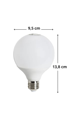 15watt E27 Duylu 6500kelvin Beyaz Işık 1350lümen A Enerji G95 Led Glop Ampul 2 Adet