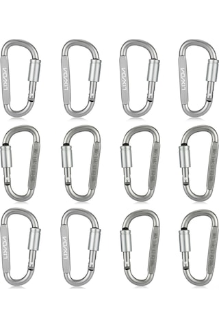 Lixada D-şeklinde Karabina Kilidi Aşırı Dayanıklı Alüminyum Alaşım Karabina Çadır İpi Karabina Sırt Çantası Askısı Karabina