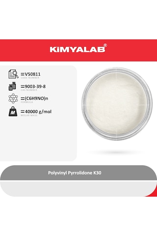 Kimyalab Polivinilpirolidon Pvp K30 For Cosmetic 250g