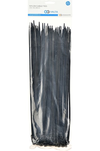 Günsan Siyah 100'lü Kablo Bağı (15cm x 3.5mm)