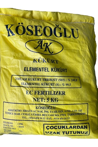 Köseoğlu Elementel Kükürt 5 KG