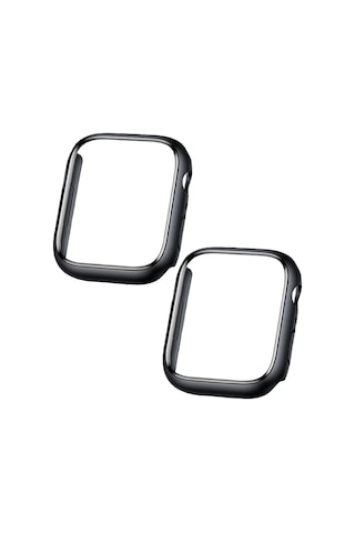 Misxi 2'li Sert Pc Kılıfı Temperli Cam Ekran Koruyucu İle Apple Watch Series 9 2023 , Series 8, Series 7 45 Mm İle Uyumlu, Ultra İnce Çizilmeye Karşı Koruma