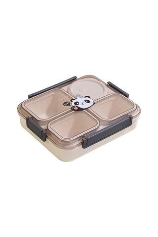 Kamp, Açık Piknik Ve Günlük Kullanım İçin Çevre Dostu Sızdırmaz Plastik Bento Kutusu Panda