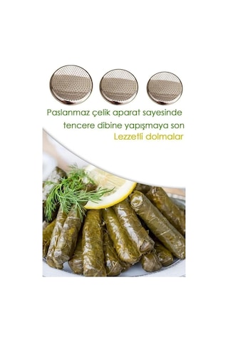 Abant 22 Cm Sarma Dolma Altlığı Delikli Çelik Pizza Lahmacun Tepsisi Paslanmaz Çelik Diğer