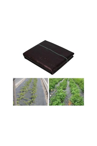 Homyl Izgara Şeritli Siyah Ot Bariyeri Engelleyici 1,5x5-metre