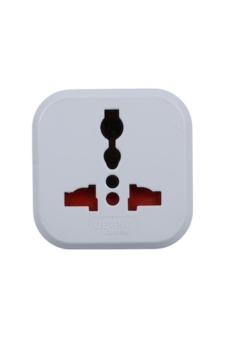 Depa İngiliz Fiş Çevirici Adaptör - İngiliz İngiliz Priz - Beyaz - 11108-uk