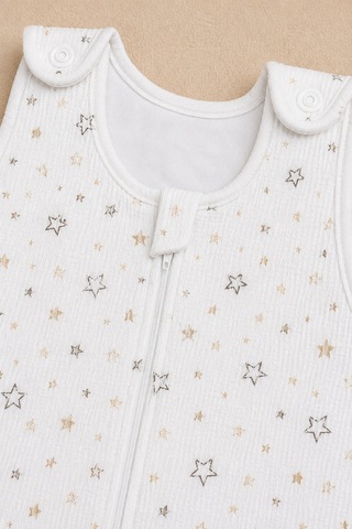 Babyhola Elyaflı 2.5 Tog Askıdan Çıtçıtlı Bebek Torba Uyku Tulumu 2712 Ekru
