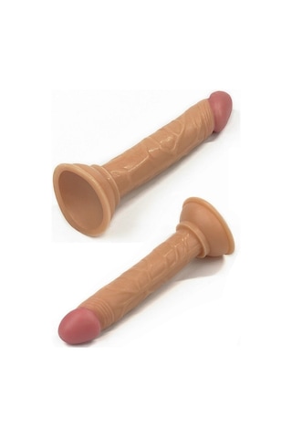 Erofoni Yeni Nesil Ultra Süper Realistik Vantuzlu 13 CM Anal Plug Yapay Dildo Penis