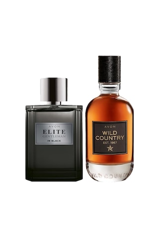Avon Elite Gentleman in Black ve Wild Country Erkek Parfüm Seti