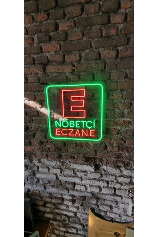 Nöbetçi Eczane Yazısı Neon Led Aydınlatma
