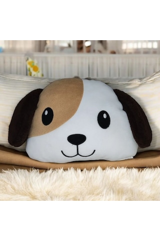 Peluş Yumuşak Oyuncak Ve Yastık - Sevimli Oda Dekoru Ve Uyku Arkadaşı Yıkanabilir Köpek Max