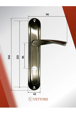 Vettore Giriş Ve Oda Kapıları İçin Kapı Kolu Bronz 152967767