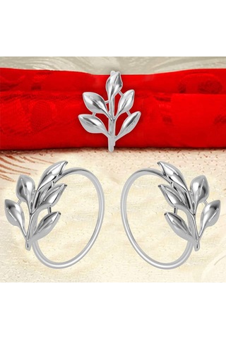 Konesam 24k Altın Renkli Metal Yapım Akşam Yemeği Servisi Masa Dekorasyonu, Dayanıklı Ve Pratik Mangal Napkin Ring