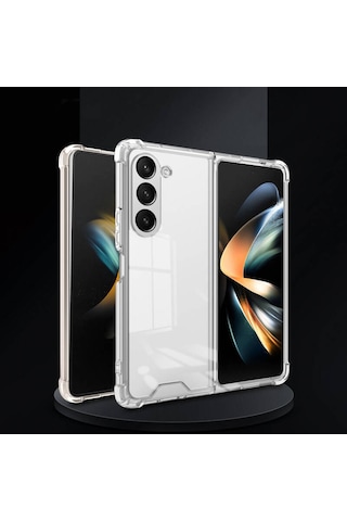 Mobilteam Galaxy Z Fold 5 Uyumlu Nitro Anti Shock Silikon-renksiz Renksiz