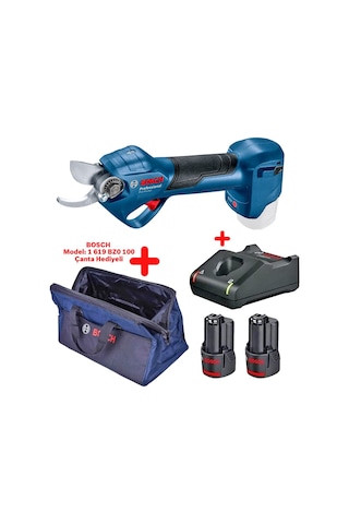 Bosch Pro Pruner 12 V 2 Ah Çift Akülü Dal Budama Makası +  Bosch Taşıma Çantası
