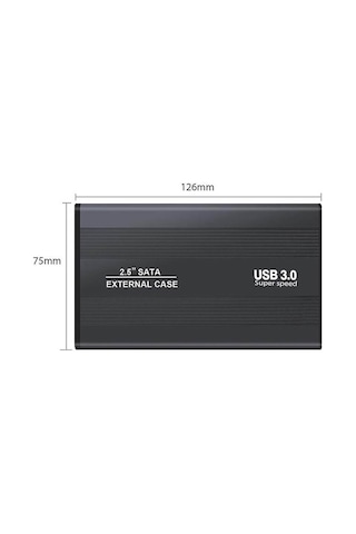 Wozlo 2.5 Hdd Kutusu Usb 3.0 Harici Harddisk Ssd Kutu - Alüminyum Gövde - Micro Usb 3.0 Giriş