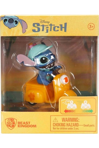 Yume Toys Disney Stitch Zoom Hero Serisi Çek Bırak Figürlü Motorcycle Yellow 15750
