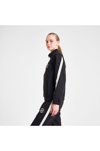 Lescon 25n-2138 Kadın Fermuarlı Sweatshirt Siyah
