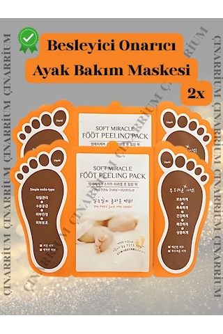 Ayak Peeling Maskesi 2 Li Soyulma Etkili, Ölü Deri Temizleyici Ve Pürüzsüzleştirici Bakım