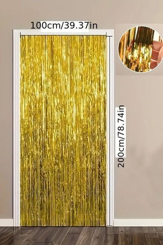 Beysüs Işıltılı Gold Kapı-duvar Püskülü Arka Fon Tüm Yaşlar